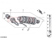 BMW Motorrad BMW 2025 R models R 12 nineT A2 (0N11) Spring strut, rear