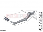 BMW Motorrad BMW 2025 R models R 12 nineT A2 (0N11) Brake pedal