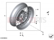 BMW Motorrad BMW 2025 R models R 12 nineT A2 (0N11) Spoke wheel, rear  2
