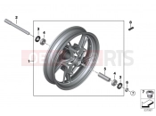 BMW Motorrad BMW 2025 R models R 12 nineT A2 (0N11) Cast rim, front