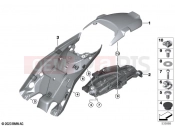 BMW Motorrad BMW 2025 R models R 12 nineT A2 (0N11) Hinterradabdeckung vorne