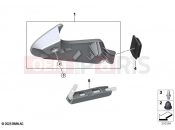 BMW Motorrad BMW 2025 R models R 12 nineT A2 (0N11) OBD plug cover