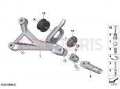 BMW Motorrad BMW 2025 R models R 12 nineT A2 (0N11) Pillion footrests