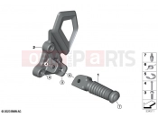 BMW Motorrad BMW 2025 R models R 12 nineT A2 (0N11) Footpeg plate/Front footpeg  2