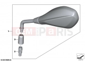 BMW Motorrad BMW 2025 R models R 12 nineT A2 (0N11) Mirror