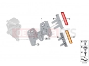 BMW Motorrad BMW 2025 R models R 12 nineT A2 (0N11) Number plate baseplate, reflectors