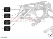 BMW Motorrad BMW 2025 R models R 12 nineT A2 (0N11) Sign, steering head