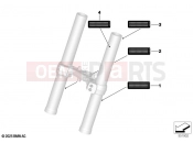 BMW Motorrad BMW 2025 R models R 12 nineT A2 (0N11) Sign, fixed fork tube