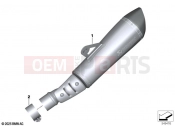 BMW Motorrad BMW 2025 R models R 12 nineT A2 (0N11) Retrofitting sports silencer