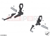 BMW Motorrad BMW 2025 R models R 12 nineT A2 (0N11) Retrofitting, footrest plate, Option 719