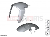 BMW Motorrad BMW 2025 R models R 12 nineT A2 (0N11) Retrofitting, front-wheel cover, Tracker