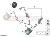 BMW Motorrad BMW 2025 R models R 12 nineT A2 (0N11) Retrofitting, LED additional headlight