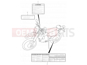 SUZUKI DR-Z400E K1 (2001) (E01) 45A - LABEL (MODEL K1)
