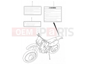 SUZUKI DR-Z400E K2 (2002) (E03,E28,E33) 45 - LABEL (MODEL Y/K1/K2/K3)