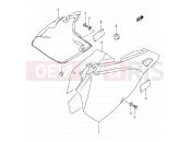 SUZUKI DR-Z400E K3 (2003) (E03,E28,E33) 38A - FRAME COVER (MODEL K3/K4)