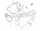 SUZUKI DR-Z400E K4 (2004) (E01) 37B - FRAME COVER (MODEL K3/K4)