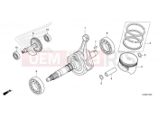 HONDA PIONEER 520 (SXS520MR) 2024 E-15 CRANKSHAFT/PISTON