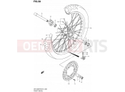 SUZUKI DR-Z400E K7 (2007) (E01) 58 - FRONT WHEEL