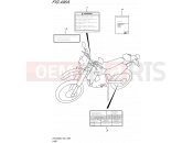 SUZUKI DR-Z400E L5 (2015) (E24) 496A - LABEL