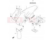 SUZUKI DR-Z400E Y (2000) (E01) 43 - REAR FENDER (WITH OUT E24)