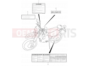SUZUKI DR-Z400E Y (2000) (E01) 45 - LABEL (MODEL Y)