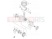 SUZUKI DR-Z400E Y (2000) (E03,E28,E33) 7 - CRANKSHAFT (MODEL Y)