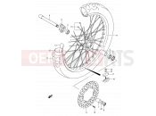 SUZUKI DR-Z400E Y (2000) (E03,E28,E33) 49 - FRONT WHEEL