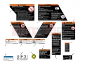 CFMOTO UFORCE 1000 (CF1000UTR-3) WARNING DECAL KITS(Turkey) - F19-1-B