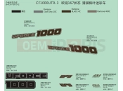 CFMOTO UFORCE 1000 (CF1000UTR-3) DECAL KITS(TRUE TIMBER CAMO) - F19-2-C