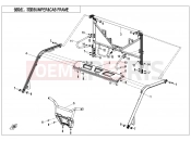 CFMOTO UFORCE 1000 (CF1000UTR-3) BUMPER @^ CAB FRAME - F23-V2