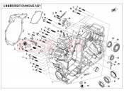 CFMOTO UFORCE 1000 (CF1000UTR-3) RIGHT CRANKCASE ASSY. - E01-2-A-V1