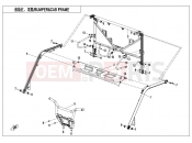 CFMOTO UFORCE 1000 (CF1000UTR-3) BUMPER @^ CAB FRAME - F23-V2