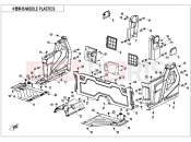 CFMOTO UFORCE 1000 (CF1000UTR-3) MIDDLE PLASTICS(FOR NON SIDE DOORS) - F04-3-B-V3