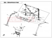 CFMOTO UFORCE 1000 (CF1000UTR-3) BUMPER @^ CAB FRAME - F23-V4