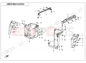 CFMOTO UFORCE 1000 (CF1000UTR-3) REAR PLASTICS - F04-5-V1