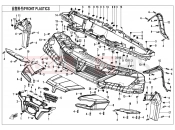 CFMOTO 2023 UTV UFORCE 1000 (CF1000UTR-3) FRONT PLASTICS - F04-1