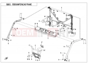 CFMOTO 2026 UTV UFORCE 1000 (CF1000UTR-3) BUMPER @^ CAB FRAME - F23-V2