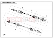 CFMOTO 2026 UTV UFORCE 1000 (CF1000UTR-3) REAR CV SHAFT - F28