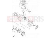SUZUKI DR-Z400S K1 (2001) (E03,E28,E33) 6 - CRANKSHAFT