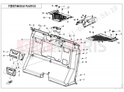 CFMOTO 2024 UTV UFORCE 1000 (CF1000UTR-5) MIDDLE PLASTICS - F04-4