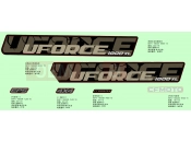 CFMOTO 2025 UTV UFORCE 1000 (CF1000UTR-5) DECAL KITS(NEBULA BLACK) - F19-2-D