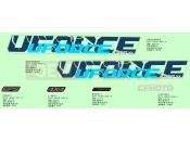 CFMOTO 2026 UTV UFORCE 1000 (CF1000UTR-5) DECAL KITS(TWILIGHT BLUE) - F19-2-B