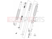 SUZUKI DR-Z400S K1 (2001) (E03,E28,E33) 47 - FRONT FORK DAMPER (MODEL Y/K1)
