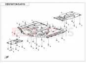 CFMOTO U10 PRO (CF1000UTR-8 [ABS] ) BOTTOM PLASTICS - F04-6