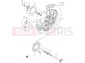 SUZUKI DR-Z400S K1 (2001) (E03,E28,E33) 55 - REAR WHEEL