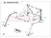 CFMOTO U10 PRO (CF1000UTR-8 [ABS] ) BUMPER @^ CAB FRAME - F23