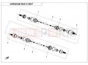 CFMOTO U10 PRO (CF1000UTR-8 [ABS] ) REAR CV SHAFT - F28