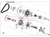 CFMOTO U10 PRO (CF1000UTR-8 [ABS] ) CVT ASSY(STANDARD) - E05-A