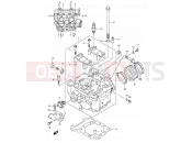 SUZUKI DR-Z400S K2 (2002) (E02) 2 - CYLINDER HEAD