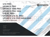 CFMOTO U10 PRO (CF1000UTR-8 [ABS] ) OWNERS MANUAL(EU167) - F38-C